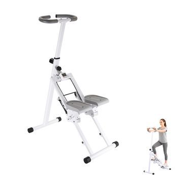 Máquina Escalada Plegable Con Manillar Y Pedales. Pantalla Lcd Y Resistencia Ajustable.