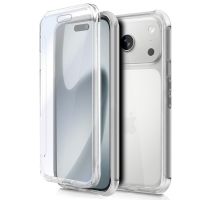 funda cool silicona 3d para iphone 17 pro transparente frontal  trasera