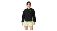 chaqueta cortaviento asics nagino run negra mujer