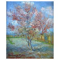 cuadro lienzo - melocotonero en flor - vincent van gogh - 60x80cm