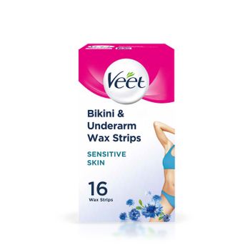 Veet Bikini & Underarm Wax Strips for Sensitive Skin