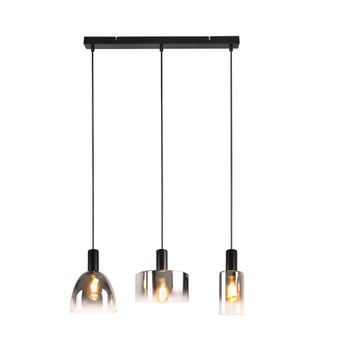 Bradstreet - lámpara colgante de metal, negro, 55 cm, e27