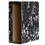 funda archivador negro