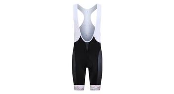 Culotte con tirantes odlo performance pyrenees   gris blanco rojo