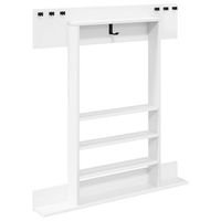soporte para tacos de billar madera de ingenieria brillante vidaxl