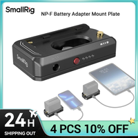 placa de montaje de adaptador avanzado de bateria smallrig np-f dc 74 v 12v salida dual interfaz de usb-c salida de entrada bidireccional 36w 3168b