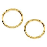 9ct Gold ULTRA MINI Hoop Earrings - 9mm diameter - G2411