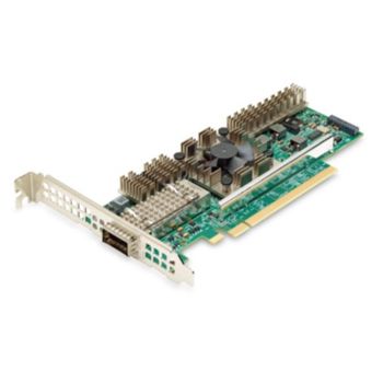 Tarjeta de red Broadcom P150P PCI Express Fibra 50 Gbit/s interna verde gris