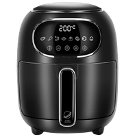 taylor swoden joke - freidora de aire sin aceite de 3 l 1300w pantalla led tactil 8 menus preprogramados tiempo y temperatura ajustables manualmente libre de bpa diseno exclusivo color negro
