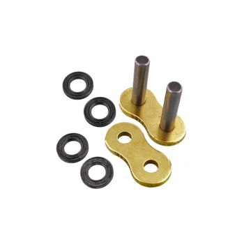 Cadena eslabón RK 530ZXW remache oro/negro