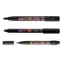 posca pc-1mrpc-3mpcf-350 rotulador negro 3 unidades