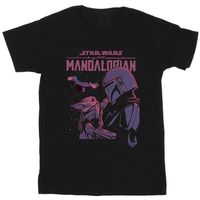 disney camiseta manga larga the mandalorian hello friend para nina