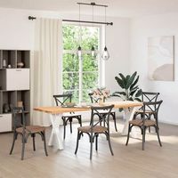 patas para mesarpierna de mesa de comedor en forma de x 2 uds acero blanco