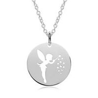 cadena con colgante hada de plata 925