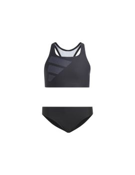 Bikini de Natación adidas Big Bars Logo Negro Niña