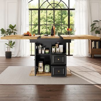 Mesa Extensible 110→140 X 80 Cm Madera, Para 6 Personas, Salón/cocina/terraza