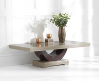 raphael brown marble coffee table