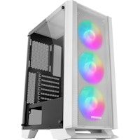 mars gaming mc-c blanco caja pc atx panel frontal metal-mesh cristal templado 3 ventiladores frontal
