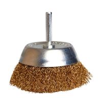 qty 1 spindle mounted 75mm cup wire brush