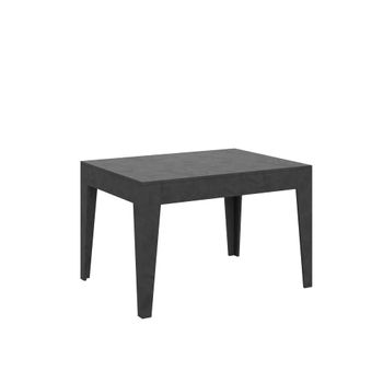 Mesa extensible 90x120/180 cm efecto madera gris espatulado