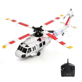 XK K270 UH-60L 2.4G 4CH Posicionamiento de flujo óptico Motor sin escobillas Válvula RC Helicóptero RTF