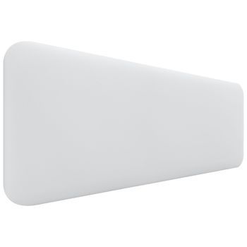 Dhome Cabecero Tapizado Liso Redondeado Polipiel Para Pared Acústicos Cabeceros Absorbentes Cabezal Cama Dormitorio (blanco, 135cm)