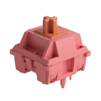 akko-interruptor lineal de palisandro 5 pines 40gf de fabrica lubed de paso bajo profundo compatible con teclado mecanico mx 45 piezas