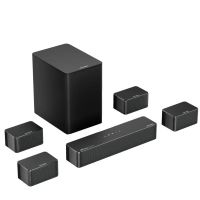 ultimea poseidon d80 barra de sonido 71 canales dolby atmos con subwoofer y 4 altavoces con cable