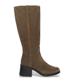 Timberland para mujer. TB0A43M8EIV1 Botas altas Bellevaux de piel marrón (39.5 W), Plano, Cremallera, Casual