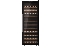 vinoteca - teka rvf 10051 gbk ciclico 51 botellas puerta reversible doble cristal tintado negro