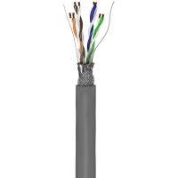 cable de red goobay cat5e sftp 100 m gris