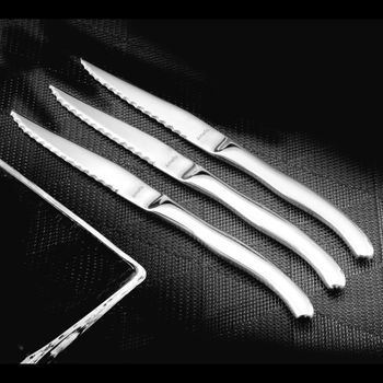 Estuche de 6 cuchillos carne  acero
