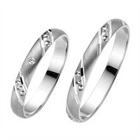 alianzas oro blanco 3mm