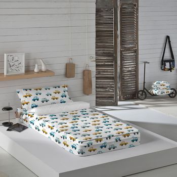 Saco Nordico Con Relleno 100% Algodón Coches B Cama 105 (105x190/200 Cm)