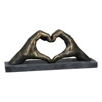 casablanca by gilde estatuilla decorativa corazon de manos h 15 cm