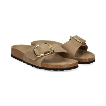 Birkenstock Sandalias Planas Mujer - Beige Talla 37n