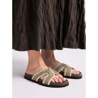 befree sandalias sandalias planas mirror-1002 para mujer
