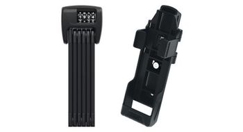 Candado plegable abus bordo 6000c 90 negro   soporte shfl