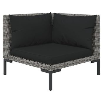 Conjunto De Sala Para Patio (con Cojines, Hecho De Ratán De Poliéster)
