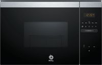 balaymicroondas integrable con grill cristal negro - acero inox 3cg4172x2