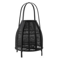 lampara de bambu negro 385x385x70 cm