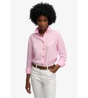 superdry para mujer w4010587a camisa premium slim rosa xxs casual lino manga larga