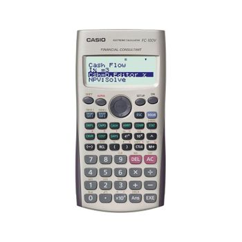 Calculadora Casio Fc-100v Financiera 4 Lineas 10+2 Digitos Con Tapa