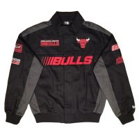 chaqueta chicago bulls nba motorsport jacket new era negra