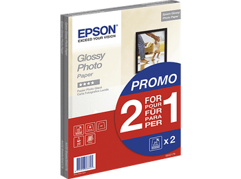 Epson Premium Glossy Photo Paper BOGOF - Papel de fotografía satinado 100 x 150 mm 255 g/m2