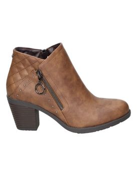 Botines Con Tacón Chk10 Kurazo 40 Marrones 40