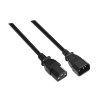 aisens a132-0171 cable de transmision negro 15 m c13 acoplador c14 acoplador