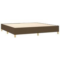 somier de laminas sobre patas estructura de cama 200x200 cm tela marron oscuro tdl0207054
