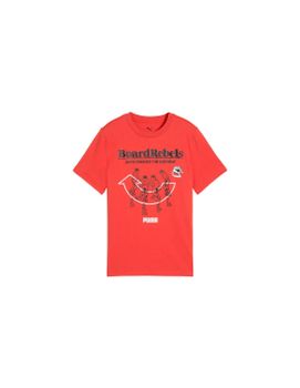 Camiseta Puma Mid90S Graphic Tee I,Red Fire Infantil