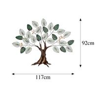 decoracion pared de metal alder multicolor 117x92 cm